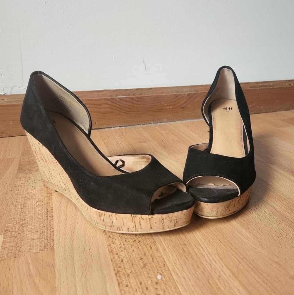 H&M peeptoe wedges